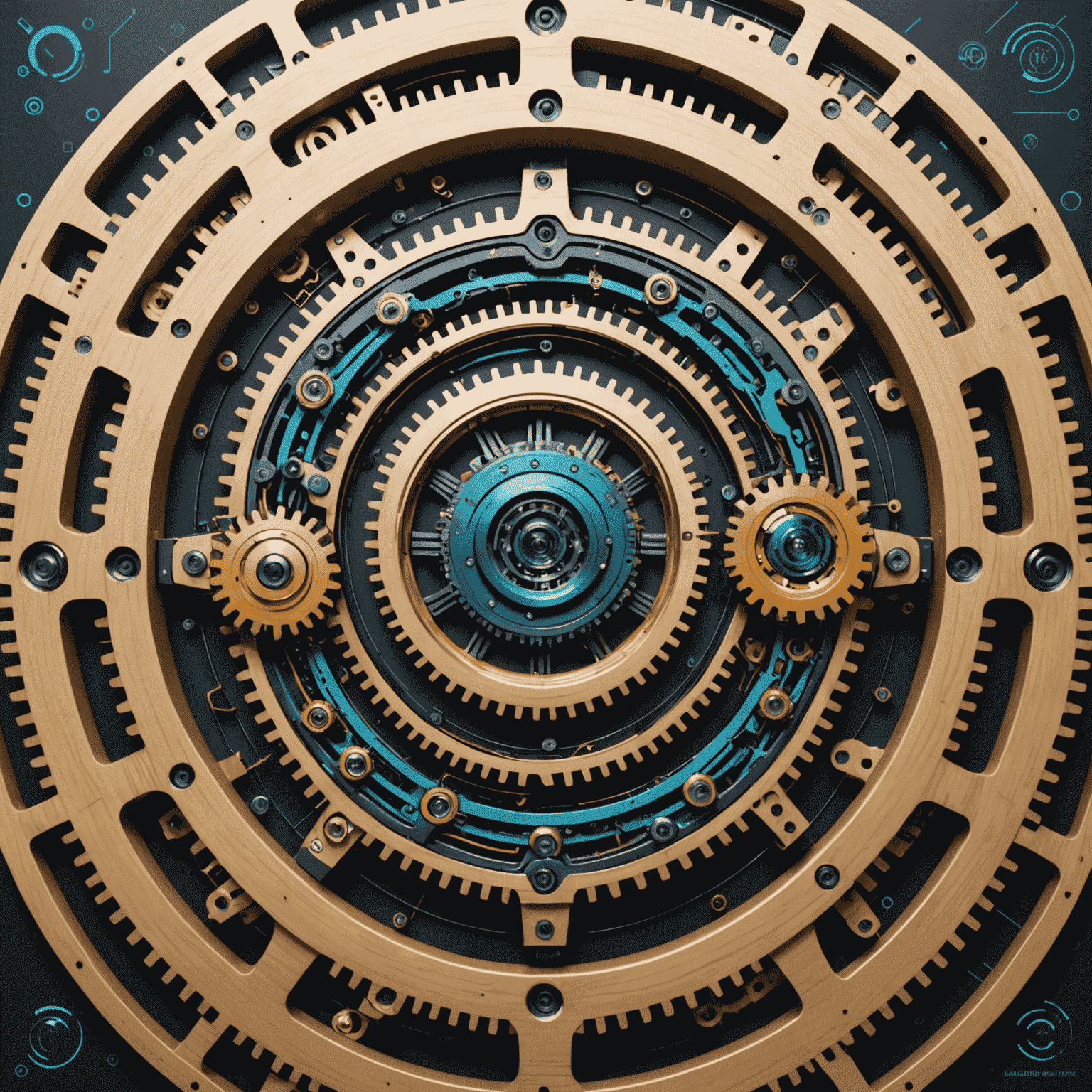 Automation Summit Logo - A futuristic design combining gears and circuit patterns