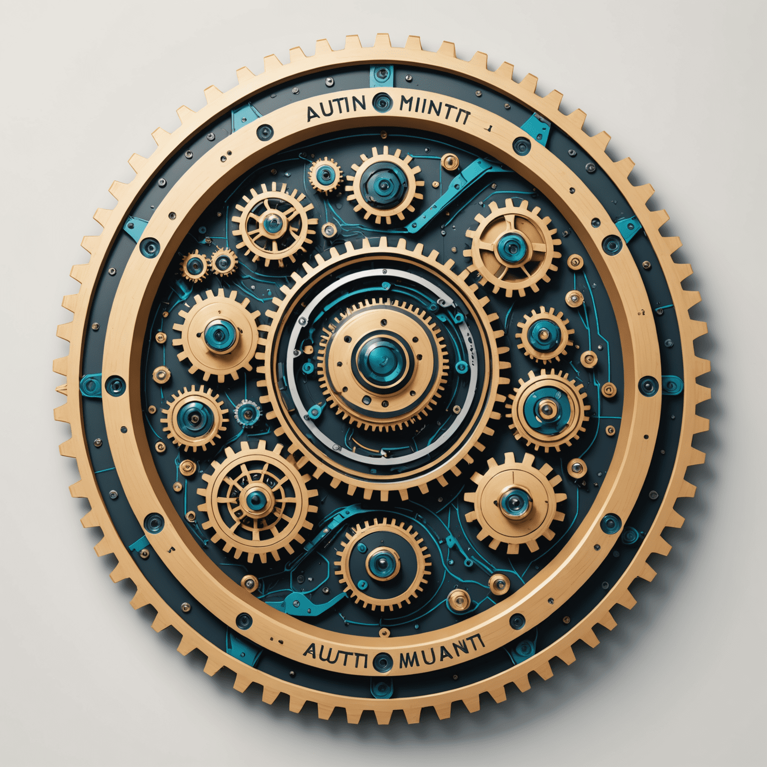 Automation Summit Logo - A futuristic design combining gears and circuit patterns